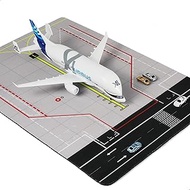 1/300 A330 Beluga XL Aircraft Model with Rubber Airport Mat and 5 Cars Diecast Metal Aircraft Model 