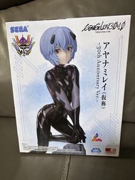 SEGA EVA 新世紀福音戰士 綾波麗 30週年紀念景品 跪姿 手辦