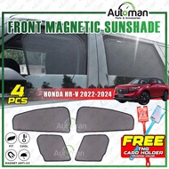 Honda HR-V HRV 2022 - 2024 New Magnetic Sun Shade Magnet Sunshade FREE Stick TouchNGo Holder