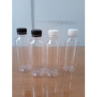 250ML ALMOND BOTTLE (BLACK & WHITE BOTTLE CAP) ALMOND BOTTLE 250ML ALMOND Plastic BOTTLE Slim Juice 