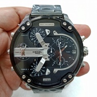 Men's Watch BIG Size DL DZ7313 Mr. Da**y 2.0 4Time Chronograph Silver Black Steel