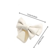 2pcs car bag miscellaneous hooks, white bow car wallet hooks, car seat headrest hooks, suitable for 