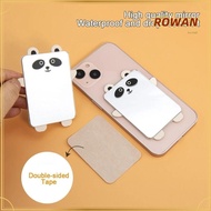 ROWANS Phone Back Sticker, Acrylic Rabbit Animal Make-up Mirror, Mini Panda Cosmetic Mirror