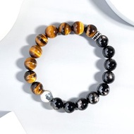 金運石虎眼石925銀水晶手鍊