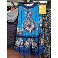 Blue patterned skirt 92 cm MS401