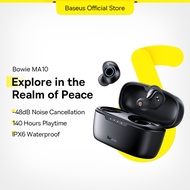 Baseus MA10 Wireless Earbuds, 140H Playback -48dB Active Noise Cancelling Bluetooth 5.3 Earbuds with