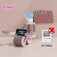 TopStyle Ab Wheel Ab Roller Wheels Plank Trainer 2 in1 Abdominal Core Roller Automatic Rebound Olahr