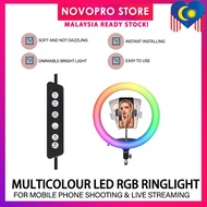Multicolour LED RGB Ringlight for Mobile Phone Shooting & Live Streaming