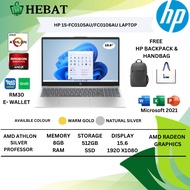 HP 15" Laptop AMD Athlon 8+512GB Gold/Silver 15 - FC 0420 AU / 15 - FC 0421 AU