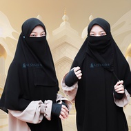 Masker Cadar Raudhah Jetblack Alsyahra Exclusive