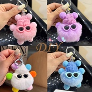 GANTUNGAN Keychain Bag Decoration Plush Doll Cute Coal Balls Pet Little Monsters Phone Strap pendant
