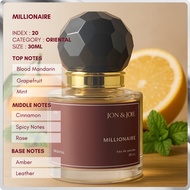 JON&JOIE (20) MILLIONAIRE PERFUME 30ML EDP Perfume tahan lama, Perfume inspired Dupe