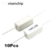 10pcs 5W 5% Cement Resistor Power Resistance 2.2K 2.4K 2.7K 3K  3.3K 3.6K 3.9K 4.3K 4.7K 5.1K 5.6K 6