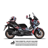 Decal stiker New Xmax Connected Tema Helm Arai RX7 Haga WSBK Fullbody Motoblast
