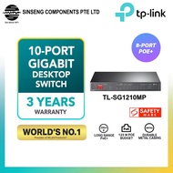 TP-Link TL-SG1210MP 10 Port Gigabit Desktop PoE Switch with 8-Port PoE+ [Order Model: TL-SG1210MP]