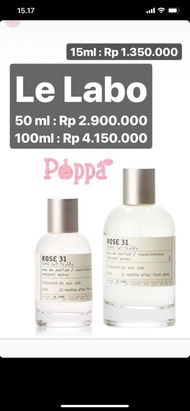 Le Labo Rose 31 dan Santal 33
