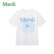Mardi | เสื้อยืดคอกลมแขนสั้นลาย Mardi ดอกไม้ สำหรับผู้หญิง