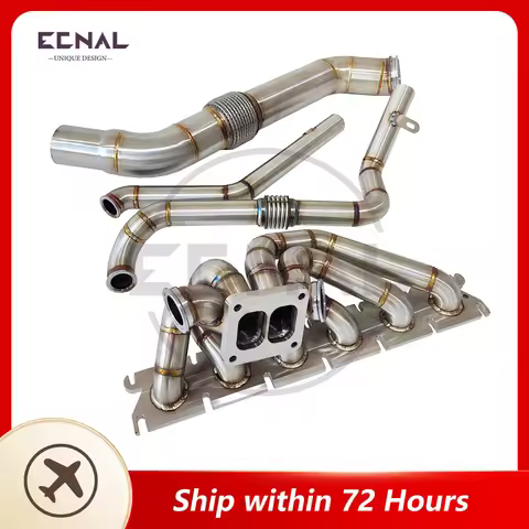 Ecnal Exhaust Manifold for BMW Gen1 F30 340i F32 440i B58 Sport Exhaust System Single Turbine T4 Int