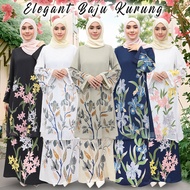 Chiffon Jubah Baju Kurung Classic Kurung Ironess Satin Jacquard Muslim Set Plus Size Baju Raya 2025 