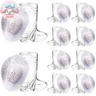 Flym Haishell 20 Pcs Cowboy Boot Shot Glasses 1 Oz Plastic Cowgirl Shot Glass Cups White Western Hat