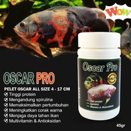 Oscar Tiger Batik Albino premium pro Fish Feed Pellets