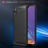 Softcase Black Samsung Galaxy A10 2019 Case Carbon Fiber Samsung A105F