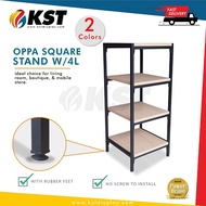 122cm(H) X 51cm(W) X 51cm(L) Oppa Square stand 4levels / Rak Bertingkat / Storage Rack