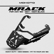 MOKOTO ADV 160 HEAVY DUTY MRACK BRACKET MKT-11304 MATTE BLACK MONORACK TOP BOX CARRIER FOR HONDA ADV