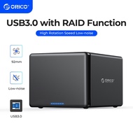 ORICO With RAID 3.5 inch TypeC HDD Enclosure Alumium 5Gbps HDD Docking Station Support 80TB Haid Dis