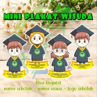 TERBARU Mini Plakat Akrilik Wisuda / Plakat wisuda anak TK / PAUD / SD