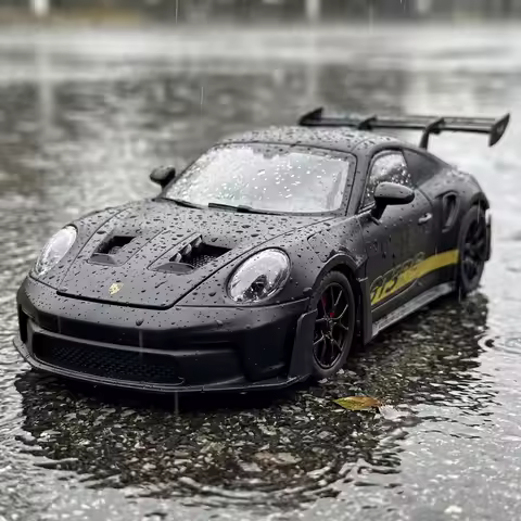 1:24 Porsche 911 GT3 RS 992 Generation GT Sports Car Alloy Metal Diecast Model Car Home Decoration &