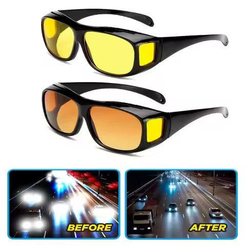 Car Night Vision Driving Glasses Motorcycle Bicycle Driver Goggles Anti-Glare UV Protection Sunglass