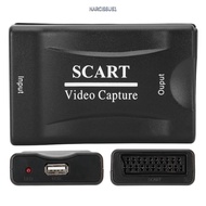 NARCISSUS13A0E USB2.0 SCART Capture Card, Professional Support MPEG4/AVI Formats Game Video Capture 