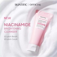 SKINTIFIC Facial Wash - Skintific Niacinamide Brightening Cleanser 80ml | Facial Wash Cleanser Acnes