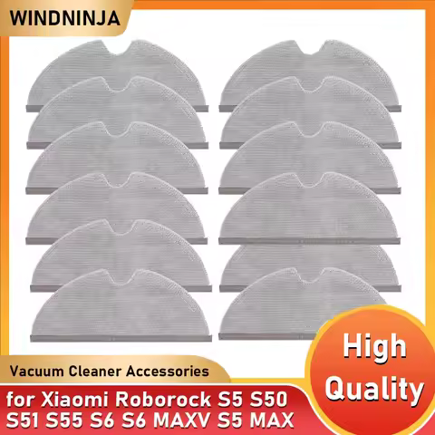 Full Coverage Mopping Cloths for Roborock S50 S51 S55 S5 S5 Max S6 S60 S65 S6 Max T8 Q7+ Q7 MAX+ Q8M