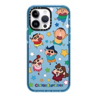 《KIKI》Original glitter CASE.TIFY Crayon Shin-chan Phone Case for iphone 14 14pro 14promax 12 12ProMax 13promax 13 case High-end shockproof hard case Cute cartoon figure pattern iPhone 11 case Official New Design Style Blue Green