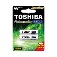Toshiba AA 2600mAh 2pcs Rechargeable Battery