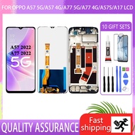 Original For OPPO A57 5G / A57 4G / A77 5G / A77 4G CPH2339 / A57S CPH2385 / A17 LCD Touch Screen Wi