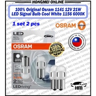 100% ORIGINAL Osram 1141 12V 21W LED Signal Bulb Cool White 1156 6000K - 1box2pcs
