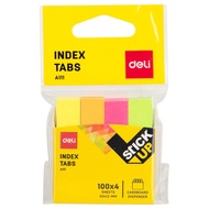 Post-It Size 50x12mm 4 Neon Colors 400 Pieces Deli A11102 Index Sticker
