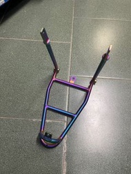 鈦合金小布單車貨架。（幻彩色）