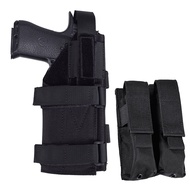 Pistol Pouch Holster for 9mm 1911 Glock - Universal Adjustable Hand Gun Case Molle Airsoft Pistol Ho