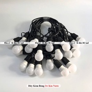 Waterproof outdoor decorative light bulb string for milk tea cafe decor 5m10b-10m15b-10m20b molded w