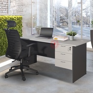 4ft 5ft 6ft Office Table with Hanging Drawer / Writing Table / Study Desk / Meja Tulis / Meja Pejaba