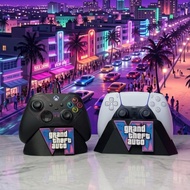 PS5 Console Holder & Xbox GTA 6 Grand Theft Auto VI Logo 3D Printed PETG Plastic - Orange Store