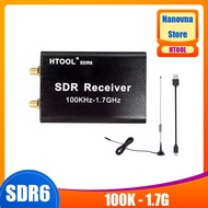Nanovna SDR6 Set Penerima RTL-SDR Penerima Jalur Penuh Perisian SDR Penerima Isyarat Radio Penerbang