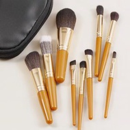 爆款加推 - 9件纖幼細毛化妝掃套裝連化妝袋 (包括: 腮紅掃, 輪廓化妝掃, 眉粉掃, 眼影掃, 唇掃, 遮瑕掃, 蜜粉掃) (M)