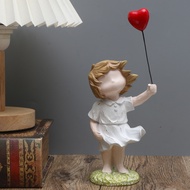 Love bubble girl desk decoration statue, resin ornament art work.
