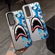 Painted Shark Mouth Creative Niche Case Suitable for Samsung A35 A55 A15 S23ULTRA S25ULTRA S24ULTRA 