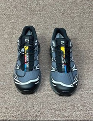 SALOMON薩洛蒙喚山者XT-6 GORE-TEX 復古  防水 跑步鞋 男女同款 黑灰銀